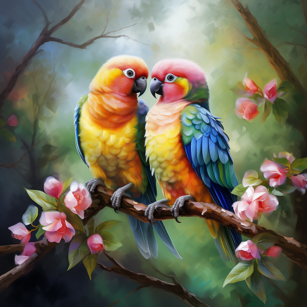 Lovebirds - Zwei Vögel
