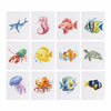 12 Mini Paintings | Fische-Set