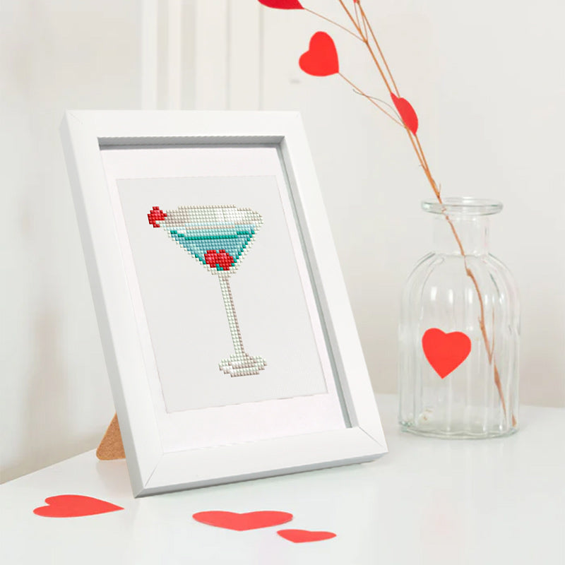 12 Mini Diamond Paintings - Cocktail-Set