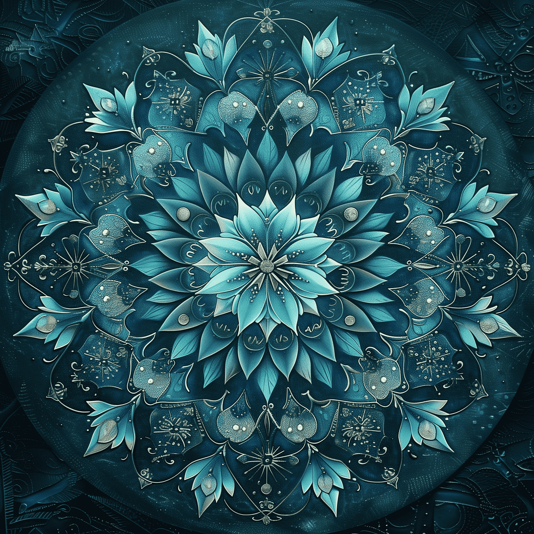 Blaues Mandala