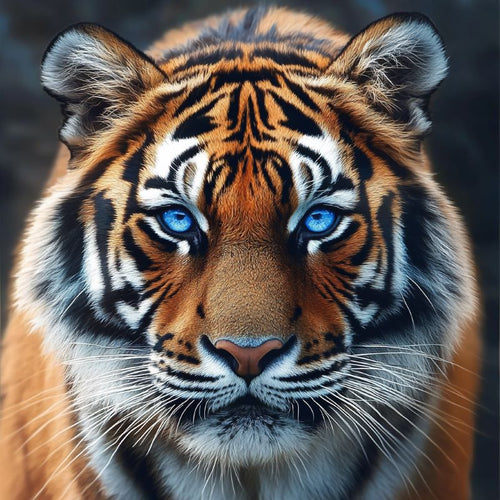 Tiger mit blauen Augen