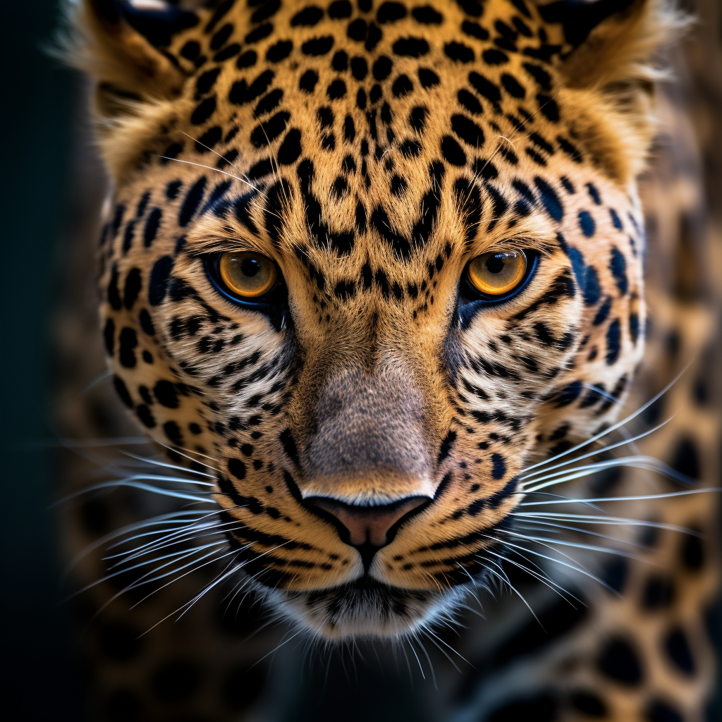Leopard Gesitcht