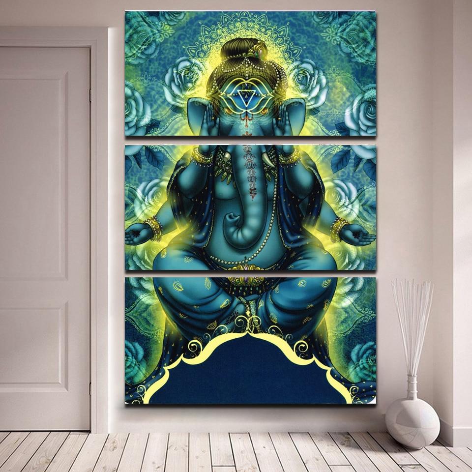 Ganesha | 3 Panels - Myth Of Asia 