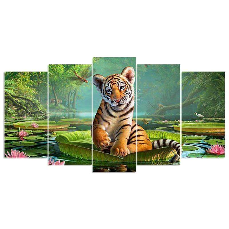 Tigerjunge | 5 Panels - Myth Of Asia 