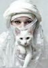 Arabische Frau Mit Katze - Myth Of Asia 