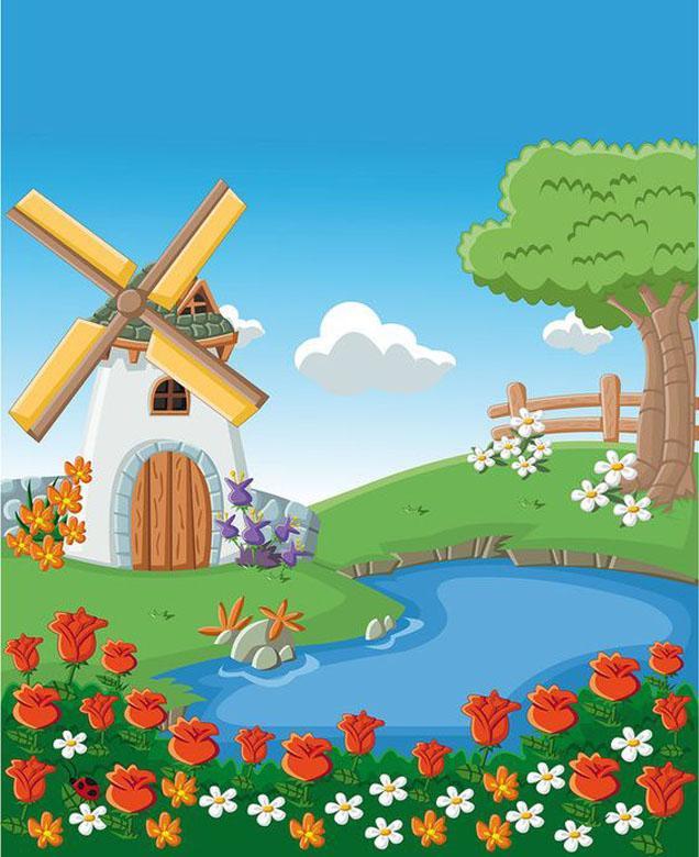 Windmühle - Blumen - Myth Of Asia 